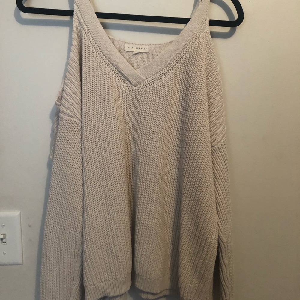 Off the shoulder sweater